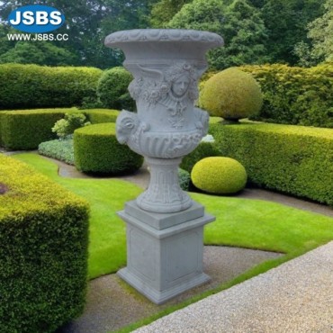 Floral Girl With Goats Planter, JS-P093